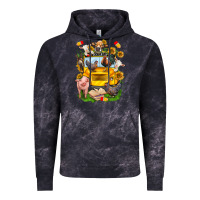 Cloud Black farm animals with school bus Vintage Hoodie - NancyCooperArtShop