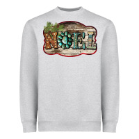 Heather Grey Christmas Noel Heavyweight Sweatshirt - Bettercallsaul