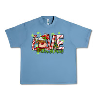 Pebble Blue love christmas deer Urban Heavy Tee - MaliasSmallBusiness