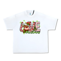 White love christmas deer Urban Heavy Tee - MaliasSmallBusiness
