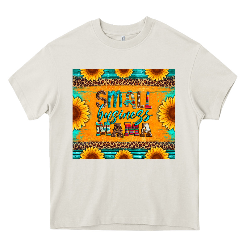 Small Business Mama Leopard Turquoise Aztec Serape Cowhide Sunflowers Heavy Core Tee by Artiststas | Teevron