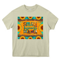 Mossy small business mama leopard turquoise aztec serape cowhide sunflowers Heavy Core Tee - Artiststas