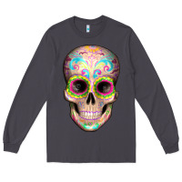 Smoke Mexican Skull Long Sleeve Tee - Artiststas