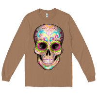 Toasted Coconut Mexican Skull Long Sleeve Tee - Artiststas