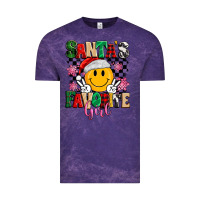 Cloud Purple santas favorite girl Vintage Tee - MaliasSmallBusiness