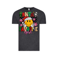 Vintage Black santas favorite girl Vintage Tee - MaliasSmallBusiness