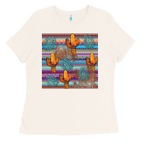 Bone cactus gemstone seamless Ladies Tee - AdoDesignShop
