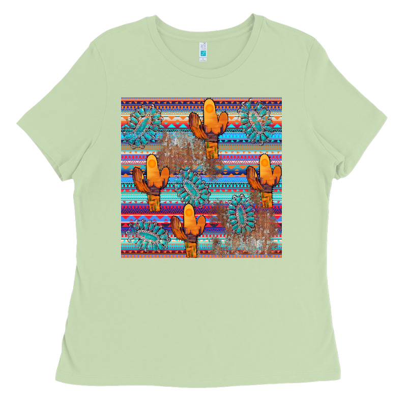 Cactus Gemstone Seamless Ladies Tee by AdoDesignShop | Teevron