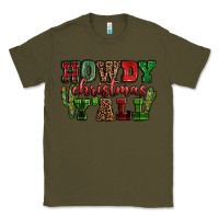 Army Green Howdy Christmas y'all Classic Tee - NancyCooperArtShop