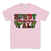 Bubblegum Pink Howdy Christmas y'all Classic Tee - NancyCooperArtShop