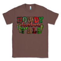 Chestnut Howdy Christmas y'all Classic Tee - NancyCooperArtShop