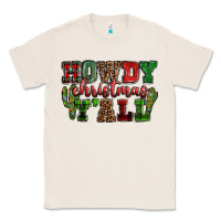 Natural Howdy Christmas y'all Classic Tee - NancyCooperArtShop