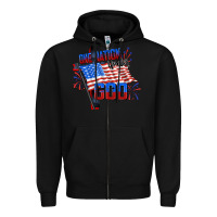 Black one nation under god Zipper Hoodie - CowGirlArtShop
