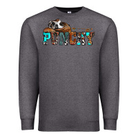 Charcoal Heather western cowboy hat punchy Premium Sweatshirt - OliviaCreatesArt