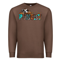 Chestnut western cowboy hat punchy Premium Sweatshirt - OliviaCreatesArt