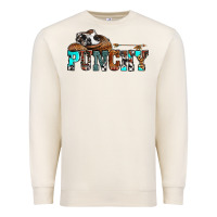 Sandshell western cowboy hat punchy Premium Sweatshirt - OliviaCreatesArt