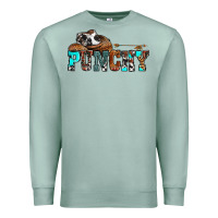Seafoam western cowboy hat punchy Premium Sweatshirt - OliviaCreatesArt