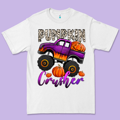 Pumpkin Crusher Monster Truck Premium Tee Designed By Jasminsmagicworld