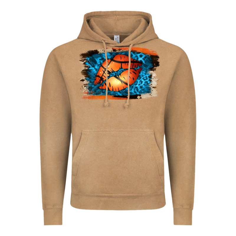Basketball Lips Vintage Hoodie by Jasminsmagicworld | Teevron