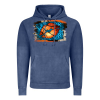 Vintage Denim Basketball Lips Vintage Hoodie - Jasminsmagicworld