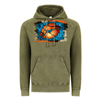 Vintage Olive Basketball Lips Vintage Hoodie - Jasminsmagicworld