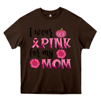 Chocolate Brown i wear pink for my mom sunlower and pumpkin Heavy Core Tee - AdoDesignShop