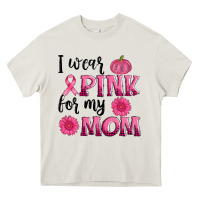 Cream i wear pink for my mom sunlower and pumpkin Heavy Core Tee - AdoDesignShop