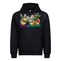Black Peace Love Summer Urban Hoodie - CowhideDigitalArt