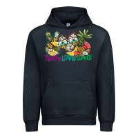 Navy Peace Love Summer Urban Hoodie - CowhideDigitalArt