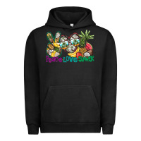 Pigment Black Peace Love Summer Urban Hoodie - CowhideDigitalArt