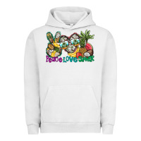 Pigment Lunar Rock Peace Love Summer Urban Hoodie - CowhideDigitalArt