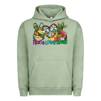 Pigment Oil Green Peace Love Summer Urban Hoodie - CowhideDigitalArt