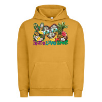 Pigment Peanut Butter Peace Love Summer Urban Hoodie - CowhideDigitalArt