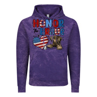 Cloud Purple honor the brave Vintage Hoodie - MaliasSmallBusiness