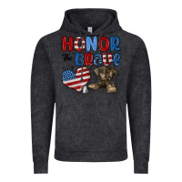 Vintage Black honor the brave Vintage Hoodie - MaliasSmallBusiness