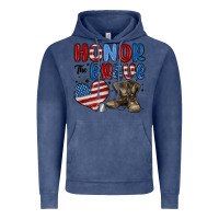 Vintage Denim honor the brave Vintage Hoodie - MaliasSmallBusiness