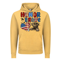 Vintage Mustard honor the brave Vintage Hoodie - MaliasSmallBusiness