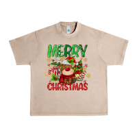 French Oak merry christmas deer Urban Heavy Tee - MaliasSmallBusiness