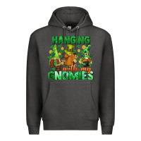 Charcoal Heather St. Patrick's Day gnomes Premium Hoodie - CowGirlArtShop