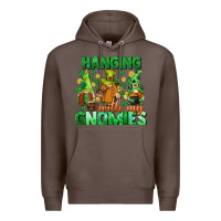 Coffee St. Patrick's Day gnomes Premium Hoodie - CowGirlArtShop
