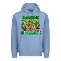 Colony Blue St. Patrick's Day gnomes Premium Hoodie - CowGirlArtShop