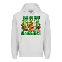 Dove Grey St. Patrick's Day gnomes Premium Hoodie - CowGirlArtShop