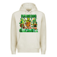 Oatmeal Heather St. Patrick's Day gnomes Premium Hoodie - CowGirlArtShop