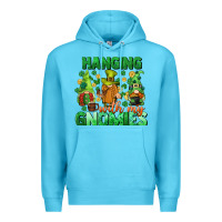 Ocean Blue St. Patrick's Day gnomes Premium Hoodie - CowGirlArtShop