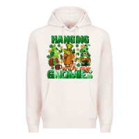 Pale Pink St. Patrick's Day gnomes Premium Hoodie - CowGirlArtShop