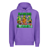 Purple St. Patrick's Day gnomes Premium Hoodie - CowGirlArtShop