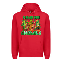 Red St. Patrick's Day gnomes Premium Hoodie - CowGirlArtShop