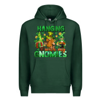 Sports Green St. Patrick's Day gnomes Premium Hoodie - CowGirlArtShop