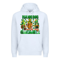 White St. Patrick's Day gnomes Premium Hoodie - CowGirlArtShop