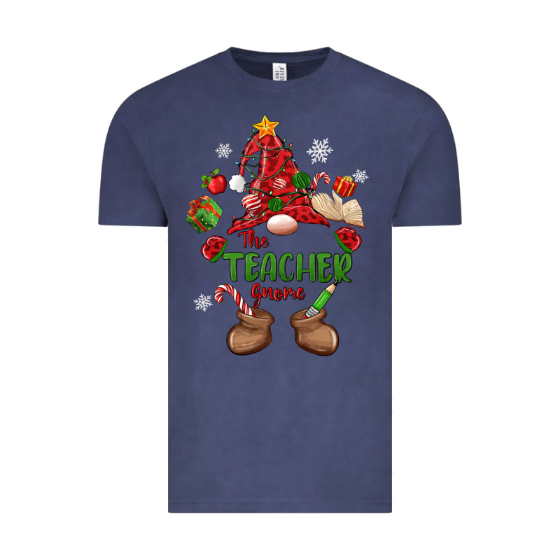 The Teacher Gnome Christmas Vintage Tee by MaliasSmallBusiness | Teevron
